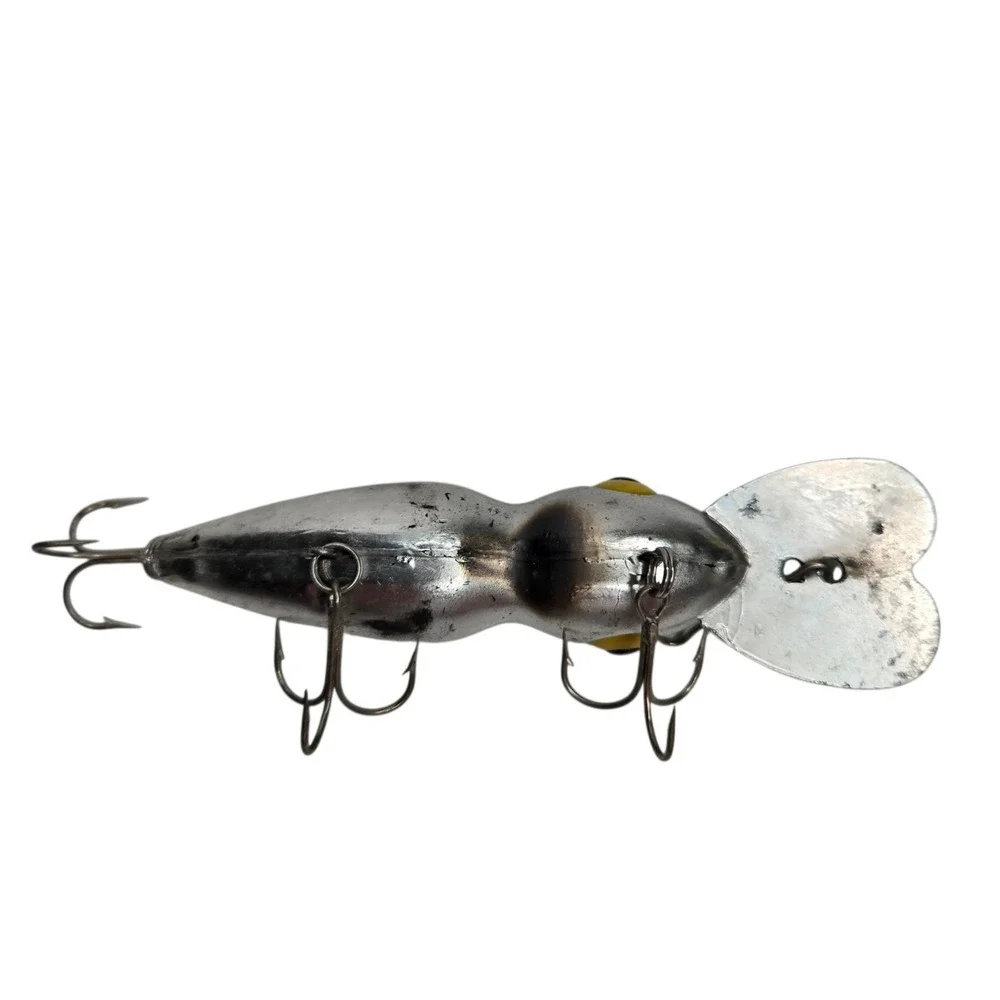 Vintage Rabble Rouser Di-Dapper Rattle Model Fishing Lure Green Silver w/ Box